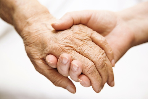senior citizen hands