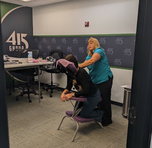 chair massages at 415 Group
