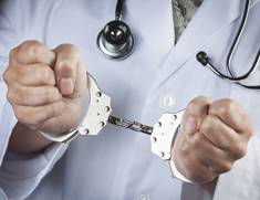 handcuffs with stethoscope
