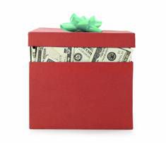 gift box of money